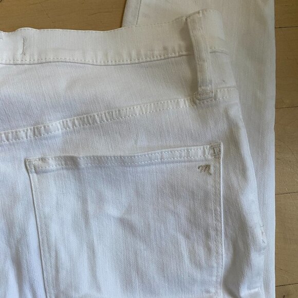 MADEWELL BNWOT Womens 9" Mid-Rise Skinny White Jeans New Button Fly - Picture 8 of 13